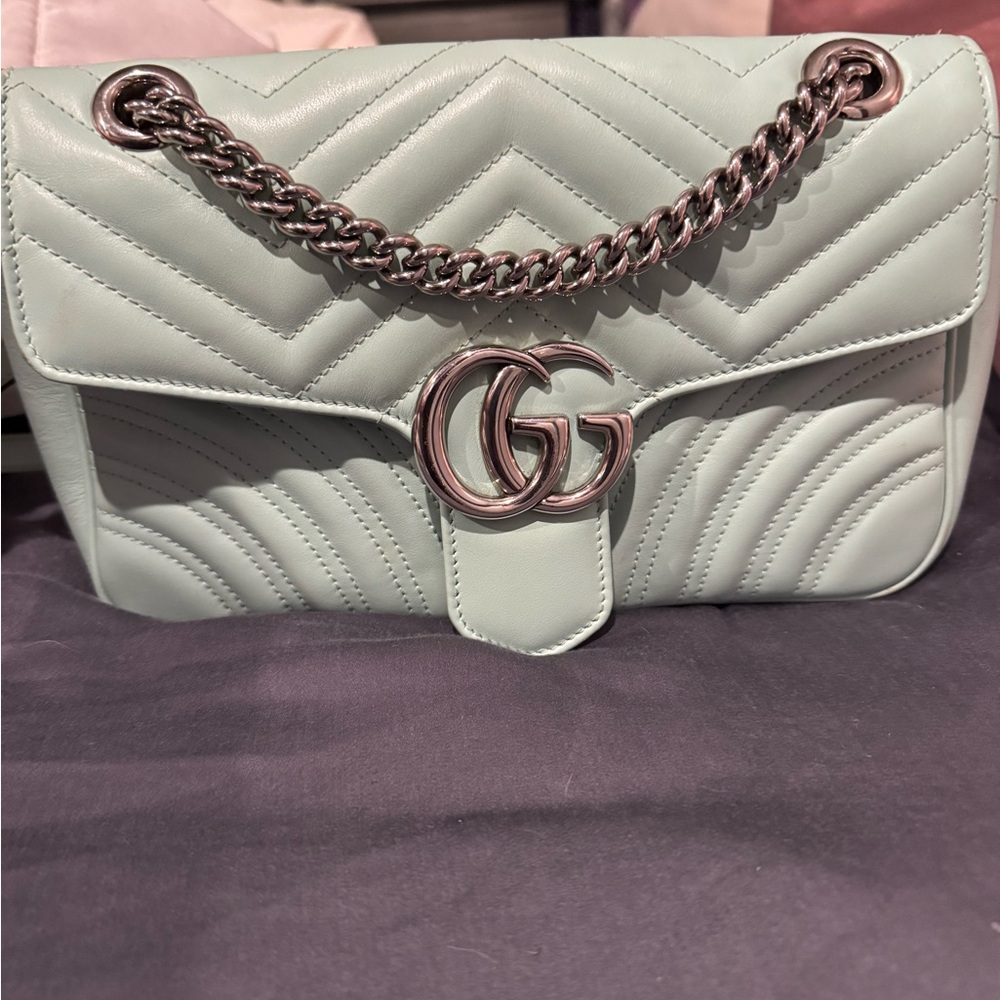 Gucci mint green shoulder bag